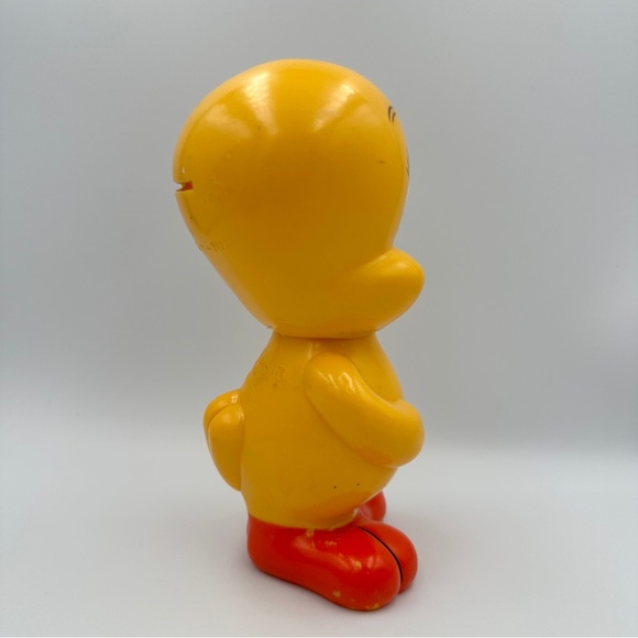 1976 Warner Brothers Tweety Bird Bank Vintage Dakin Made in Korea 6" Plastic - Picture 3 of 12